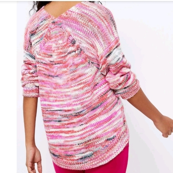 New Lou & Grey By Loft Spacedye Sweater Pullover - Picture 6 of 6